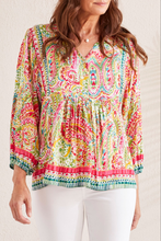 Load image into Gallery viewer, Tribal Raspberry Blouse
