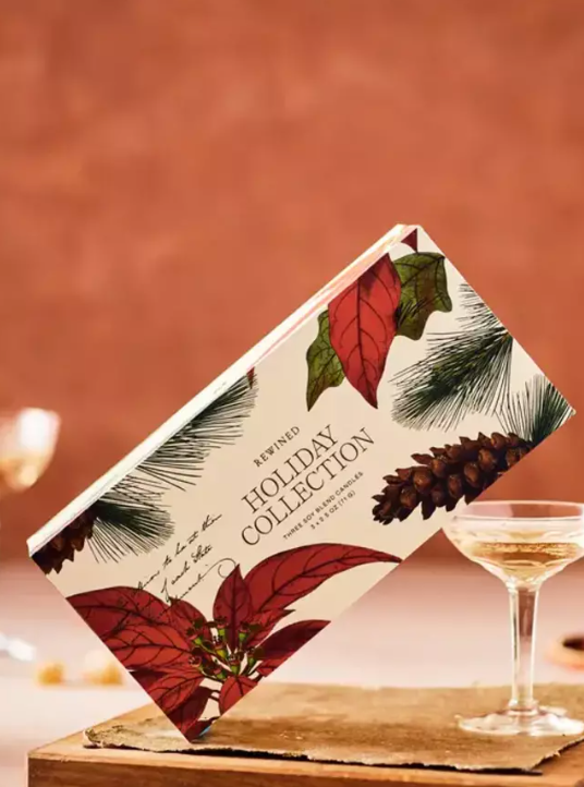 Rewined Holiday Candle Gift Set