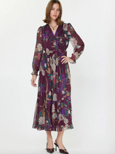 Load image into Gallery viewer, Floral Wine Dress
