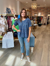 Load image into Gallery viewer, Ivy Jane Smocked Neck Top
