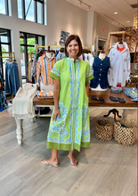 Load image into Gallery viewer, Isla Payal Bouquet Lime Sydney Shirtdress
