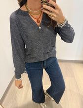 Load image into Gallery viewer, StitchDrop Steel Solid Docking Sweater
