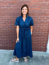 Load image into Gallery viewer, Holly Shae Stretch Denim Bria Dress
