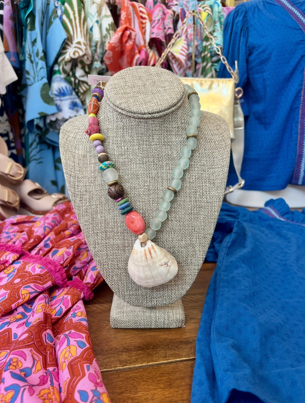 Twine & Twig Calypso Tribal Shell Necklace