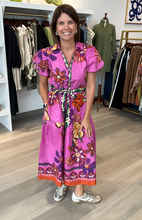Load image into Gallery viewer, Maude Mauve Blossoms Della Dress
