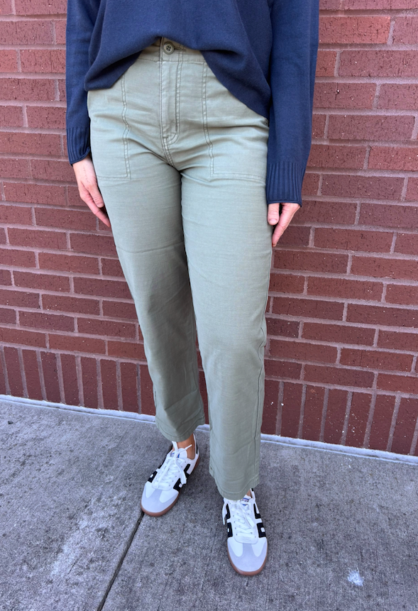 Z Supply Olive Twill Pants