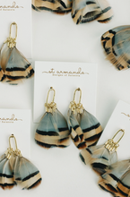 Load image into Gallery viewer, St Armands Feather Statement Earrings
