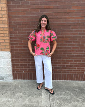 Load image into Gallery viewer, Maude Pink Isles Raya Top
