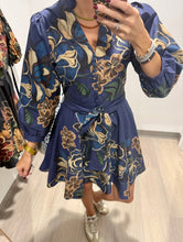Load image into Gallery viewer, Zenara Midnight Floral Dress
