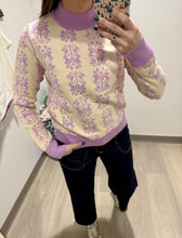 Load image into Gallery viewer, Lilac Floral Sweater

