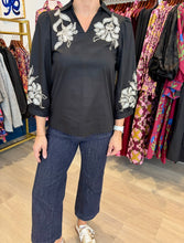 Load image into Gallery viewer, Tru Luxe Embroidered Popover Top
