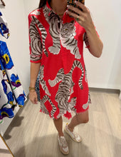 Load image into Gallery viewer, Dizzy Lizzie Pink Tiger Chatham Dress
