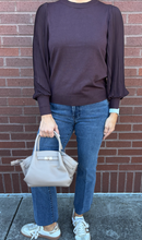Load image into Gallery viewer, Pleat Sleeve Sweater
