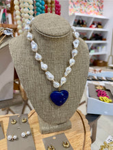 Load image into Gallery viewer, Heart &amp; Pearl Necklace
