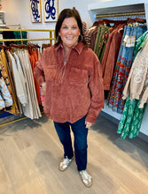 Load image into Gallery viewer, Tru Luxe Corduroy Zip Front Popover
