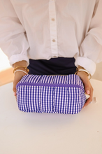 Load image into Gallery viewer, Gingham Cosmetic Bag
