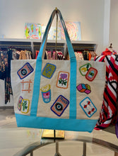 Load image into Gallery viewer, Mahjong Harbor Large Boat Tote
