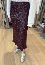 Load image into Gallery viewer, Moon River Sequin Midi Skirt
