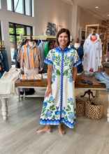 Load image into Gallery viewer, Isla Payal Wildflower Blue Sydney Shirtdress
