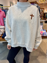 Load image into Gallery viewer, Cross/Jesus Saves Reversible Sweatshirt
