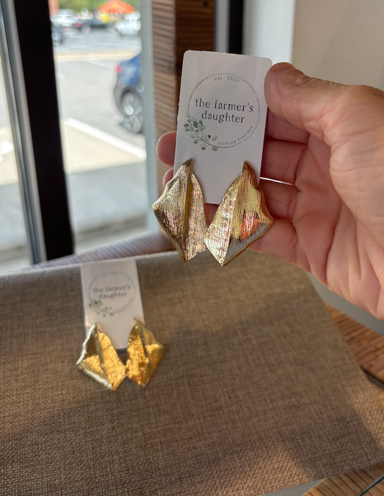 Emmaline Brushed Gold Earring