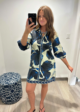 Load image into Gallery viewer, Maude Indigo Lilies Ava Dress
