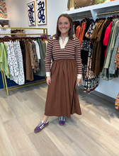 Load image into Gallery viewer, Moon River Twofer Midi Dress
