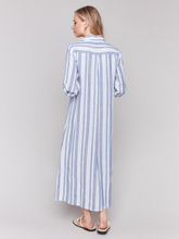 Load image into Gallery viewer, Charlie B Striped Linen Tunic Dress
