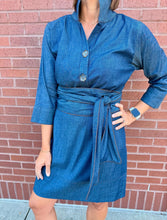 Load image into Gallery viewer, Holly Shae Stretch Denim Arden Dress
