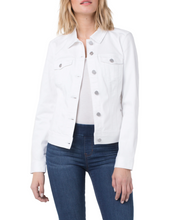 Load image into Gallery viewer, Liverpool Bright White Classic Jean Jacket
