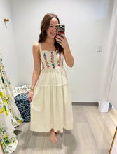 Load image into Gallery viewer, Moon River Scalloped Embroidered Midi
