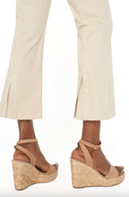 Load image into Gallery viewer, Liverpool Cappucino Stripe Gia Glider Crop Flare
