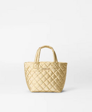 Load image into Gallery viewer, MZ Wallace Micro Metro Tote Deluxe - Light Gold Pearl Metallic
