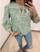 Load image into Gallery viewer, John Mark Eyelet Scallop Hem Tunic
