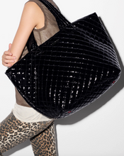 Load image into Gallery viewer, MZ Wallace Large Metro Tote Deluxe Black Lacquer
