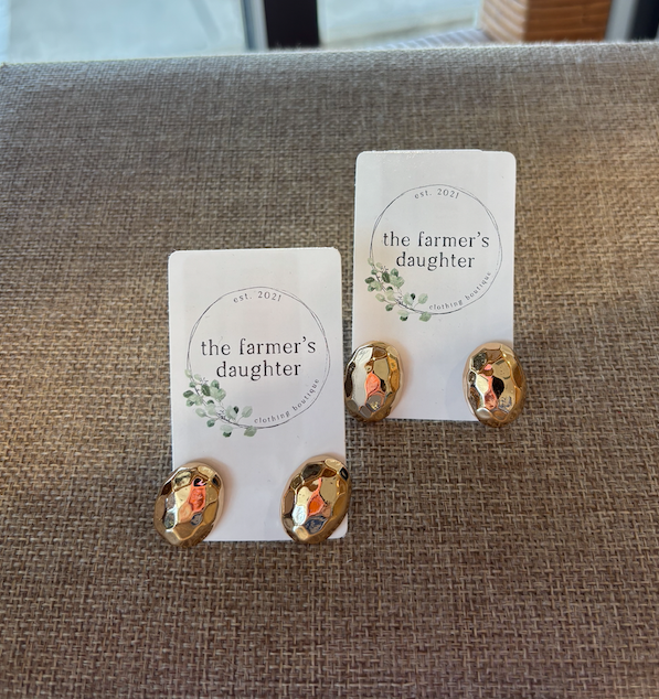 Galvin Hammered Earring