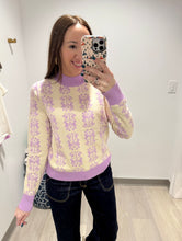 Load image into Gallery viewer, Lilac Floral Sweater
