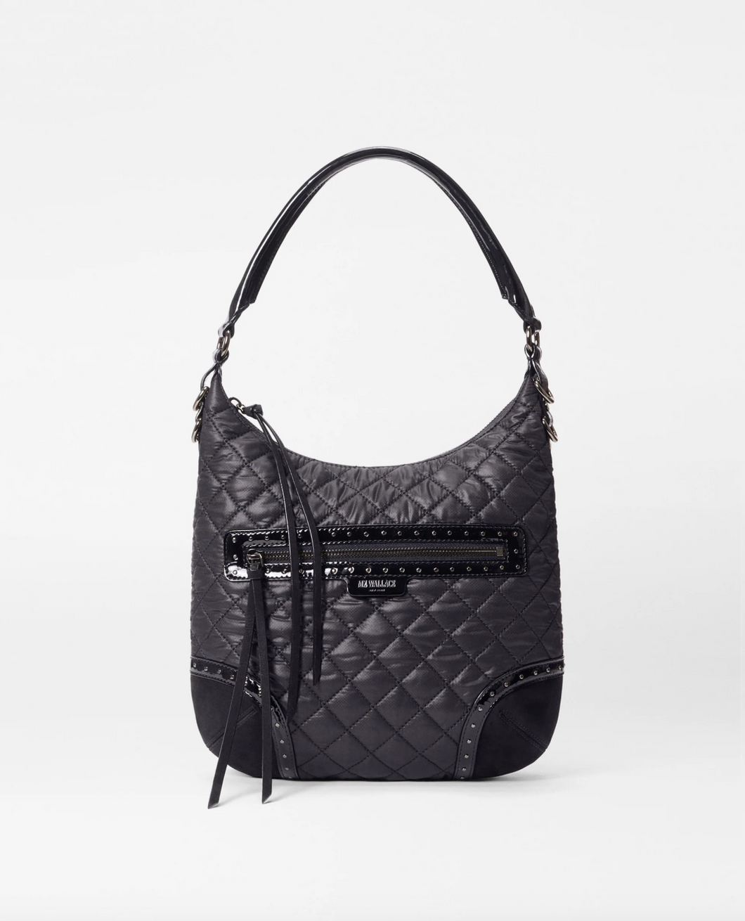 MZ Wallace Blk Suede Crosby Sienna