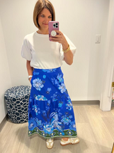 Load image into Gallery viewer, Maude Ada Skirt Sapphire Florals
