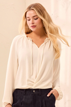 Load image into Gallery viewer, Tribal Front Knot Raglan Sleeve Blouse
