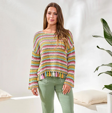Load image into Gallery viewer, Tribal Tassel Trim Sweater
