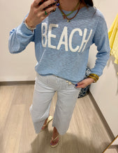 Load image into Gallery viewer, StitchDrop Blue Beach Sweater
