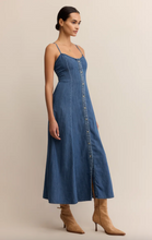 Load image into Gallery viewer, Z Supply Denim Angel Eyes Midi Dress
