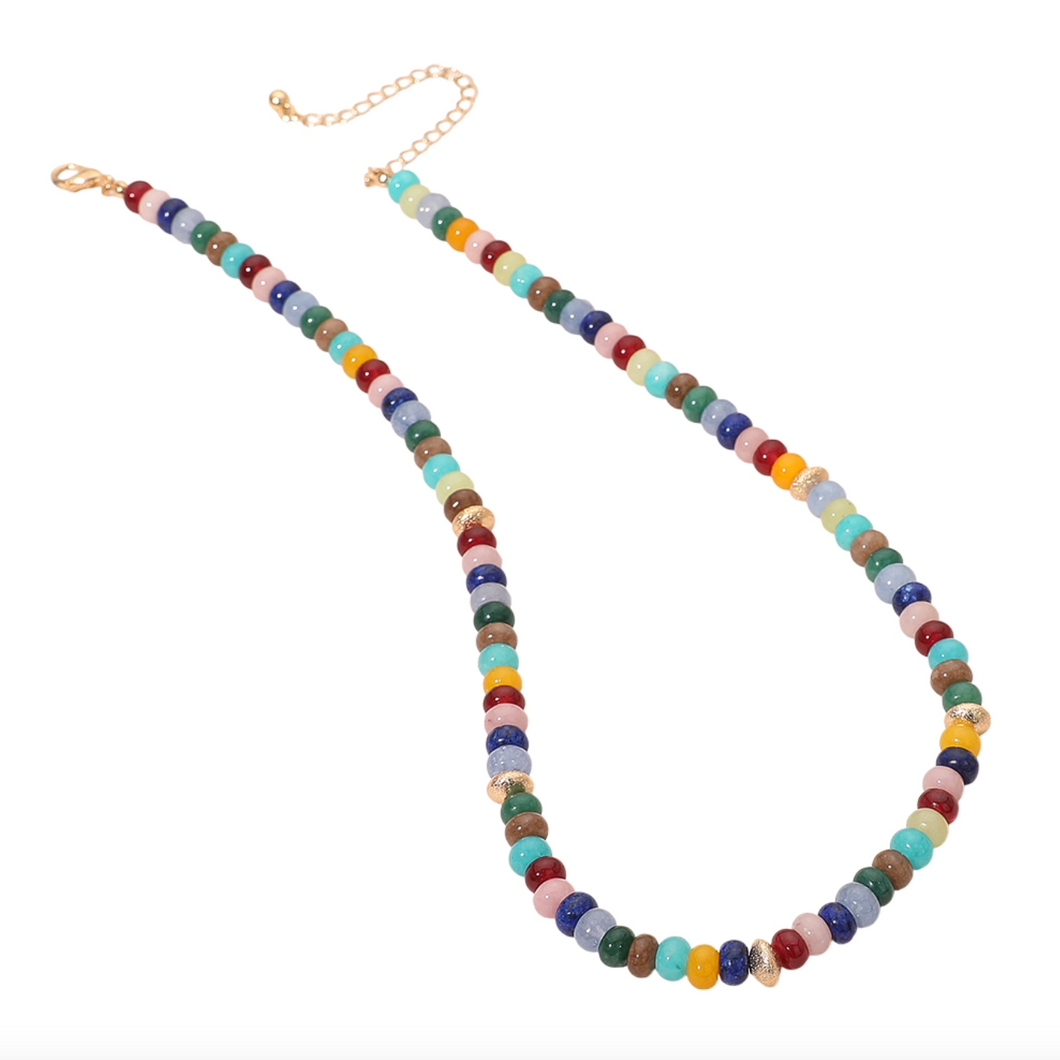 ColorPop Resin Bead Necklace