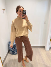 Load image into Gallery viewer, Charlie B Mock Neck Fringe Sweater
