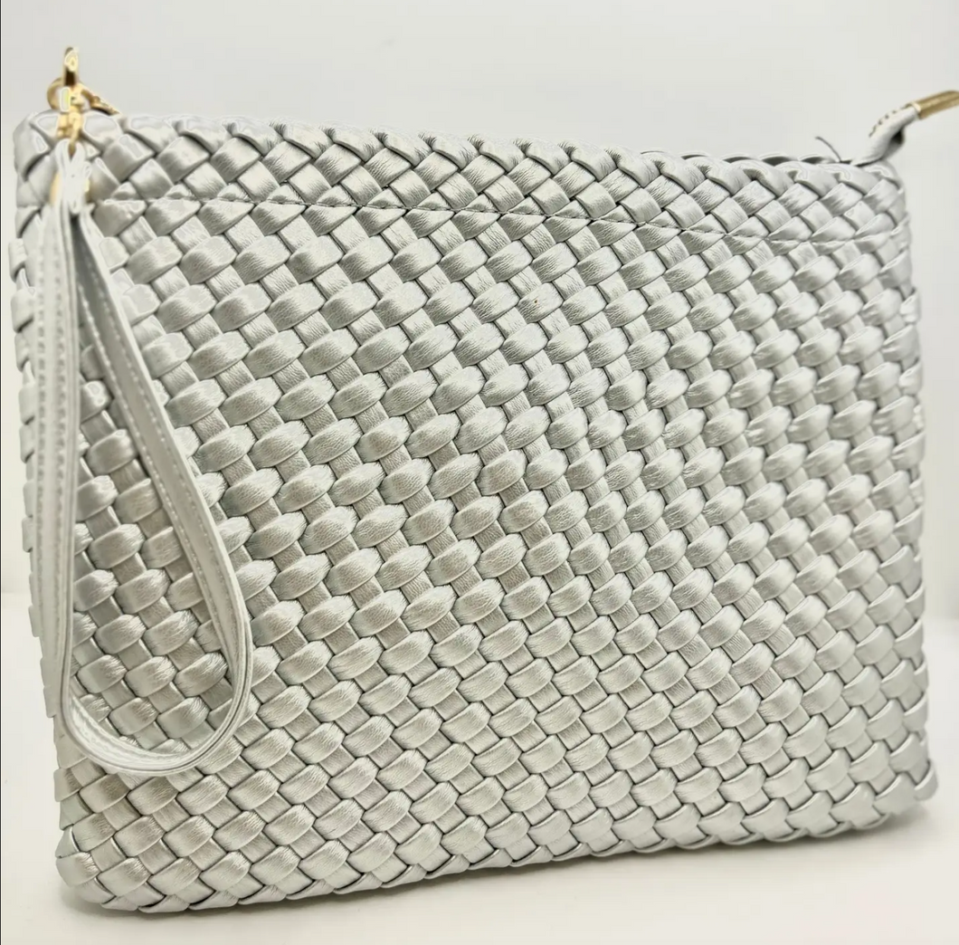 Chic Woven Clutch