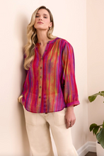 Load image into Gallery viewer, Tribal Tangored Flowy Dolman Blouse
