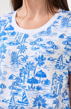 Load image into Gallery viewer, Tribal Printed Slub Crew Neck
