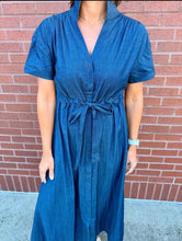 Load image into Gallery viewer, Holly Shae Stretch Denim Bria Dress
