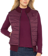 Load image into Gallery viewer, Liverpool Quilted Front Zip Sweater Vest

